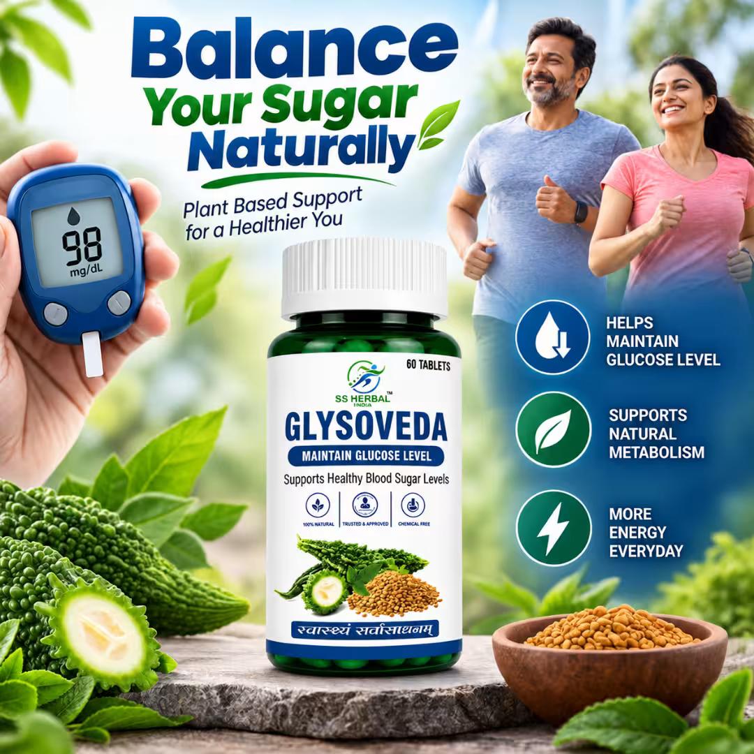 SS Herbal Glysoveda Tablets, image 1