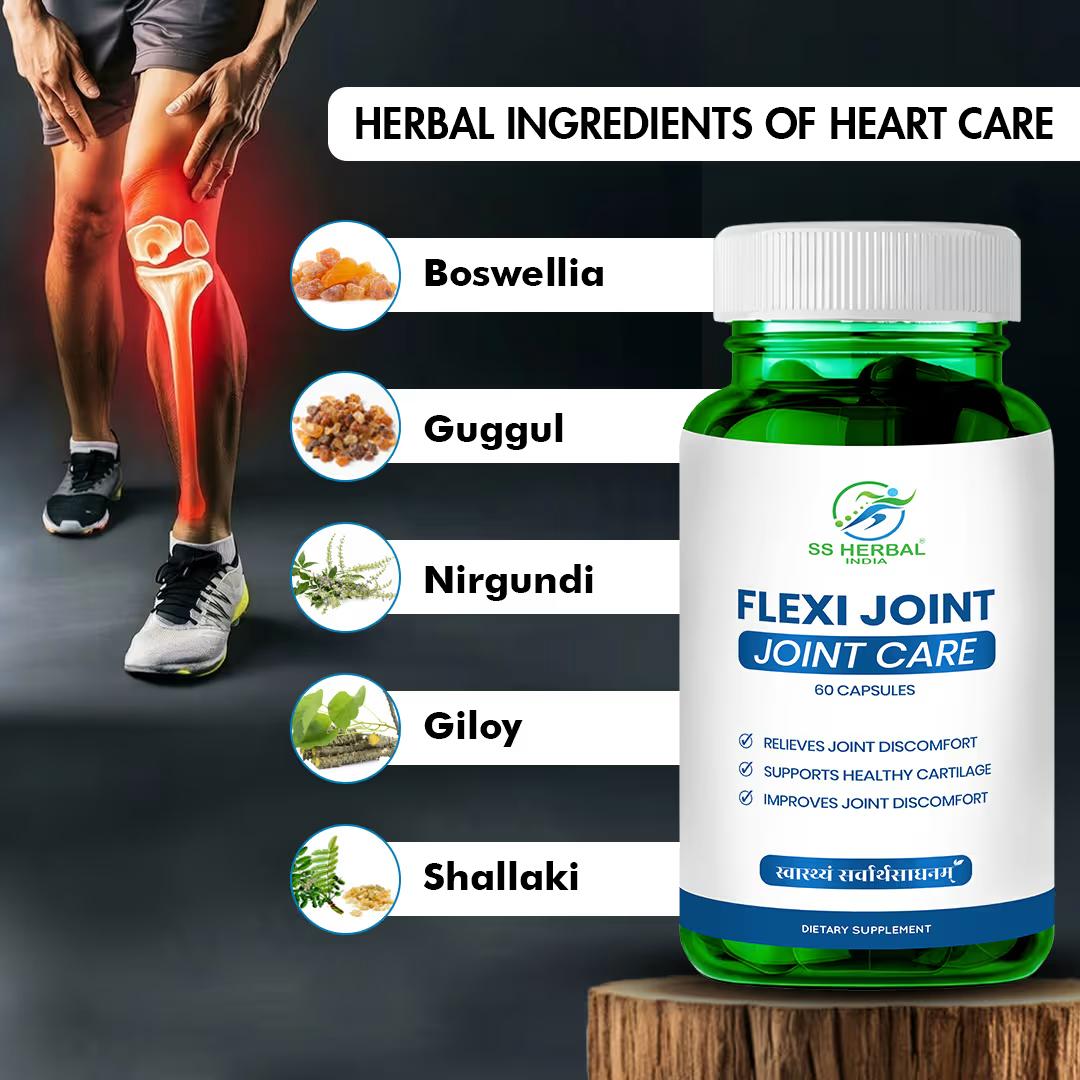 SS Herbal FlexiJoint Joint Care Capsule |100% Natural | No Side-Effects