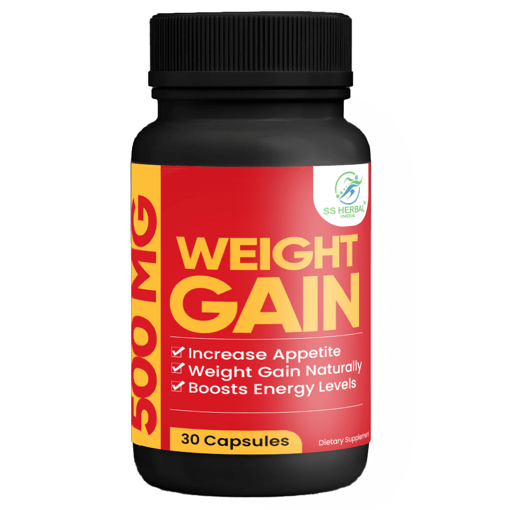 SS Herbal 500mg Weight Gain Capsules| 100% Natural
